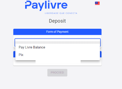 Depoze Lajan sou Binomo atravè Bank Entènèt Brezil (Bank Transer, Paylivre, Loterica, Itau, Boleto Rapido) ak E-bous (Picpay, Astropay, Banco do Brasil, Santander, Bradesco, Neteller, Skrill, WebMoney, Advcash)