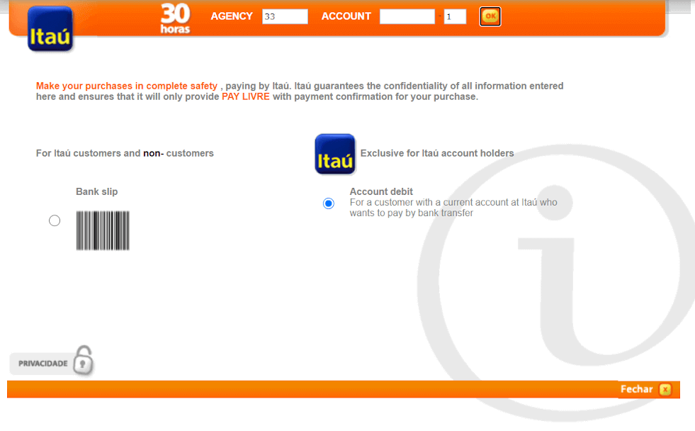 Depoze Lajan sou Binomo atravè Bank Entènèt Brezil (Bank Transer, Paylivre, Loterica, Itau, Boleto Rapido) ak E-bous (Picpay, Astropay, Banco do Brasil, Santander, Bradesco, Neteller, Skrill, WebMoney, Advcash)