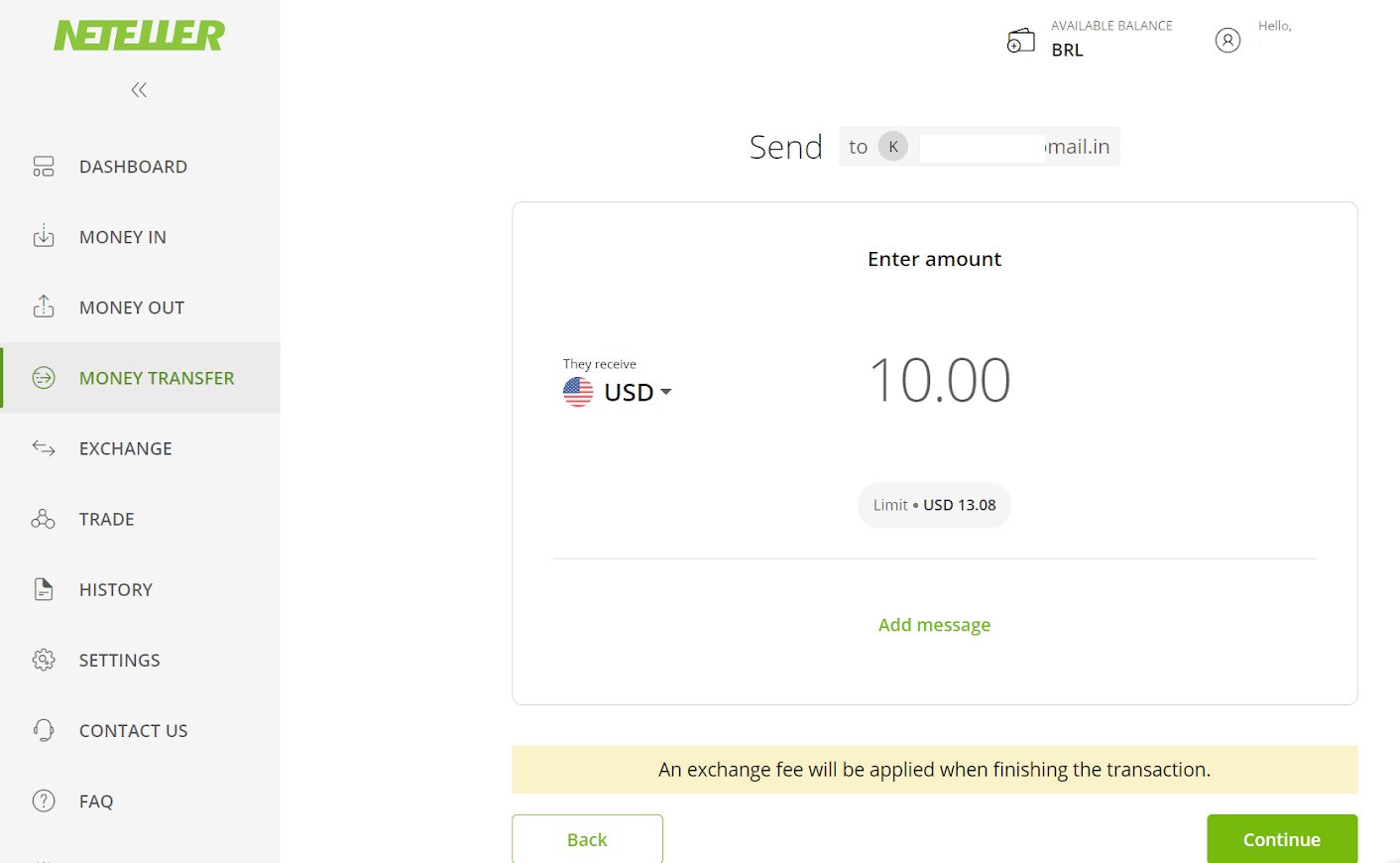 Deposit Funds on Binomo via E-wallets (Webmoney WMZ, Picpay, Neteller, Astropay, Cash U, Skrill, ADV cash, AstroPay Card, Perfect Money)