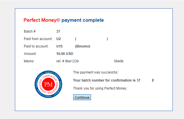 Deposit Funds on Binomo via E-wallets (Webmoney WMZ, Picpay, Neteller, Astropay, Cash U, Skrill, ADV cash, AstroPay Card, Perfect Money)