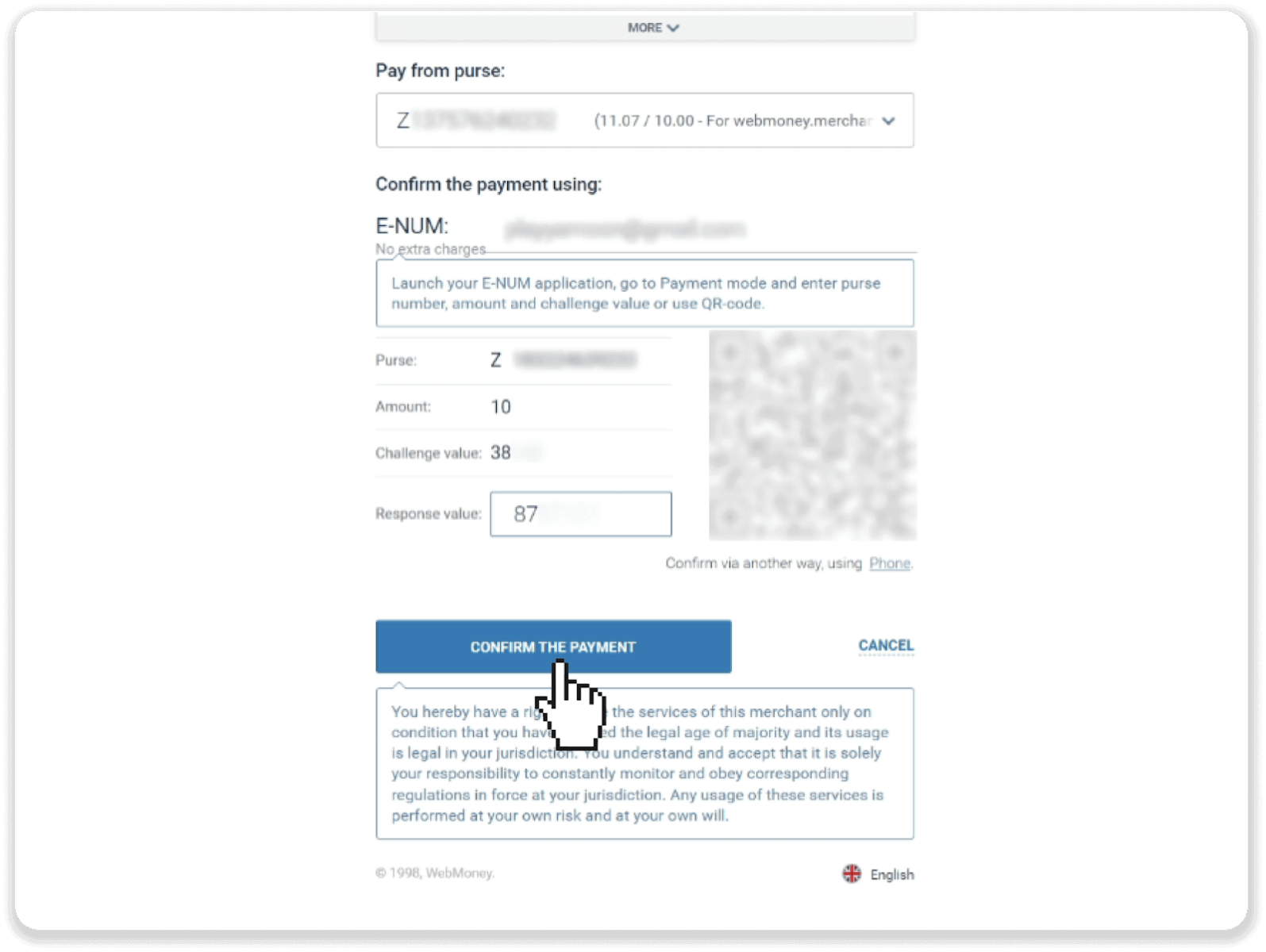 إيداع الأموال على Binomo عبر المحافظ الإلكترونية (Webmoney WMZ، Picpay، Neteller، Astropay، Cash U، Skrill، ADV Cash، AstroPay Card، Perfect Money)