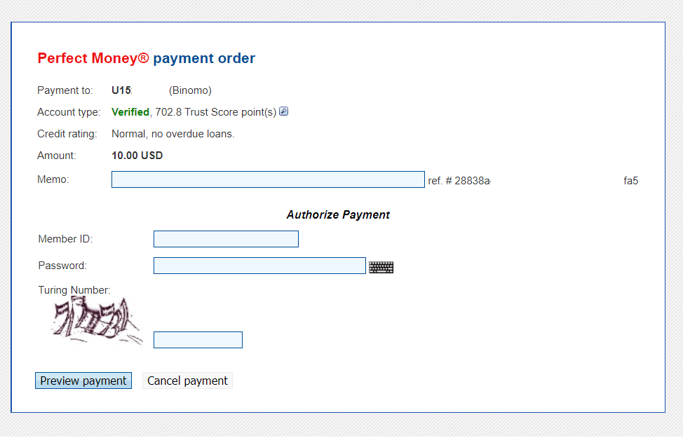 إيداع الأموال على Binomo عبر المحافظ الإلكترونية (Webmoney WMZ، Picpay، Neteller، Astropay، Cash U، Skrill، ADV Cash، AstroPay Card، Perfect Money)