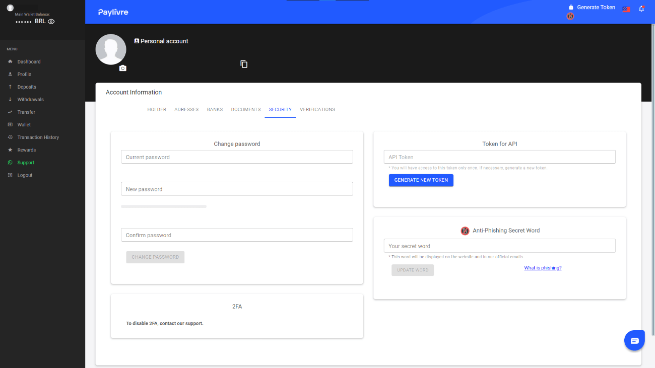 Внесите средства посредством банковского перевода (Itau, PicPay, Loterica, Boleto Rapido, Paylivre, Pagsmile, Bradesco, Santander) на Binomo