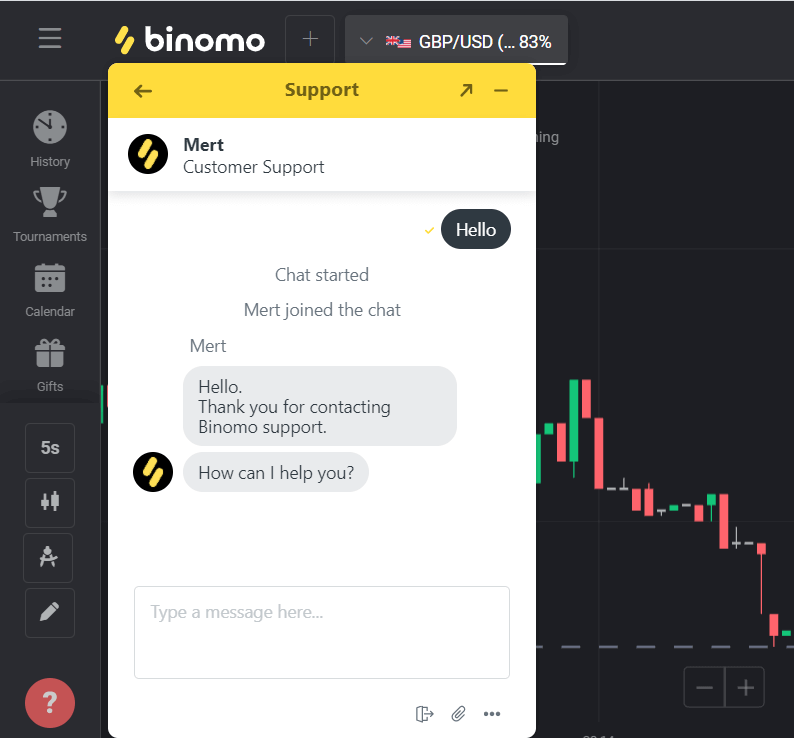 Binomo goldawyna nädip ýüz tutmaly
