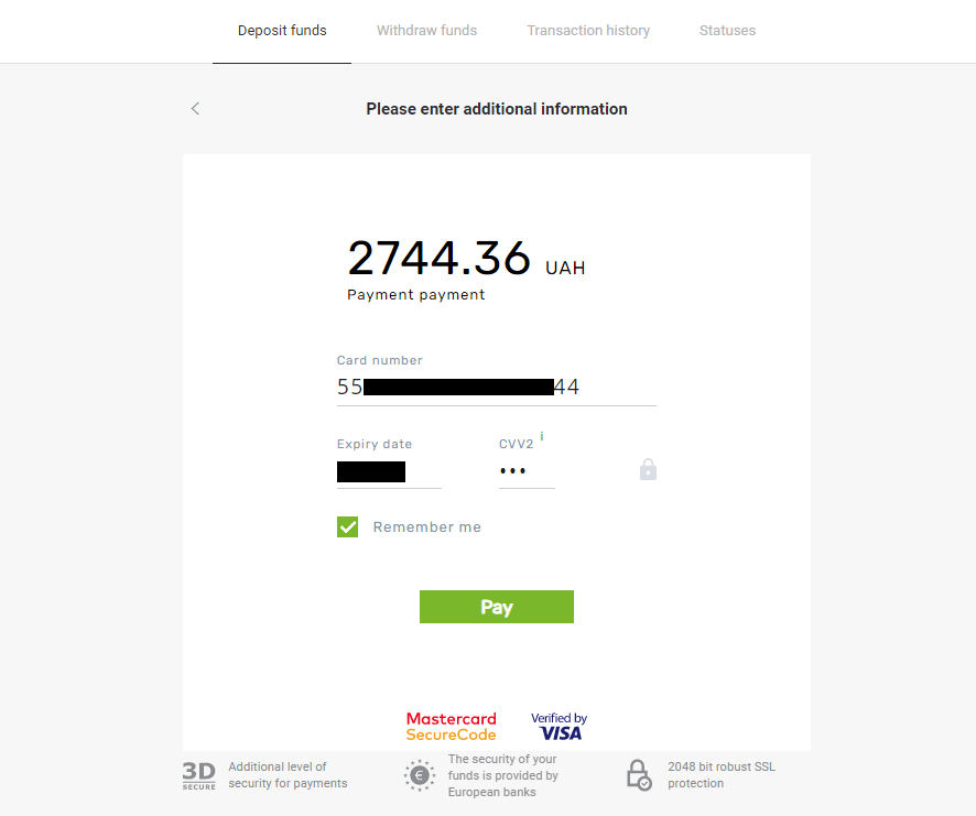 Come accedere e depositare fondi su Binomo Come accedere e depositare fondi su Binomo