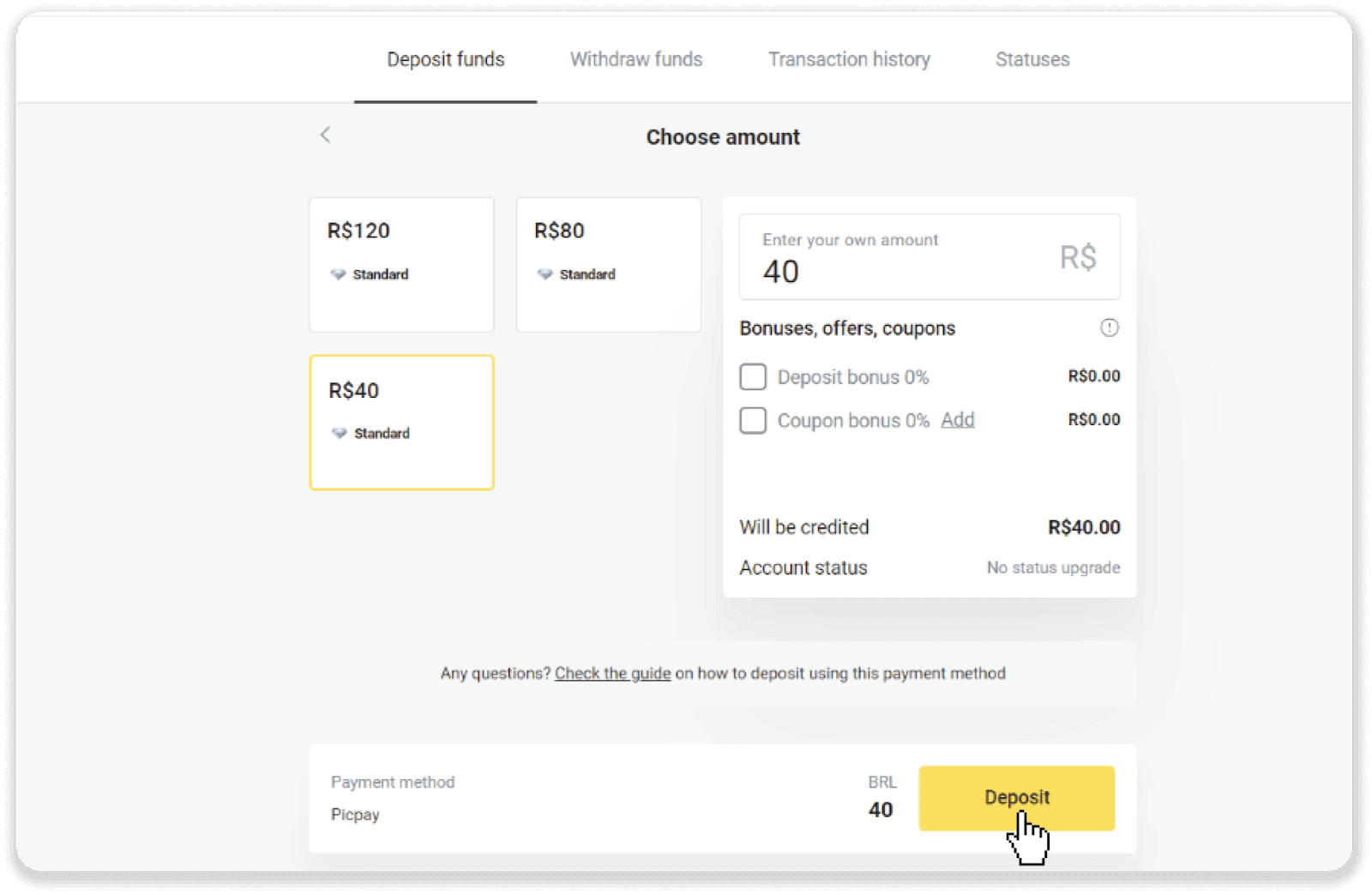 How to Open Account and Deposit in Binomo