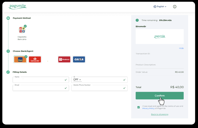 Com registrar-se i dipositar fons a Binomo
