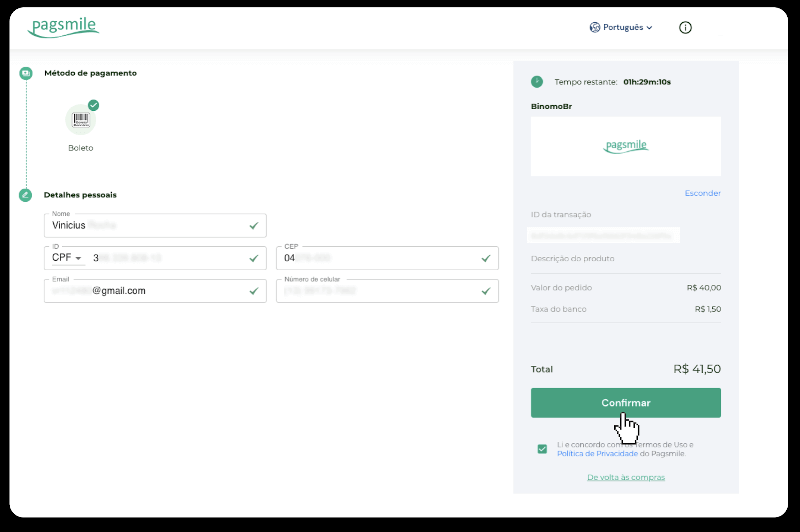 Com registrar-se i dipositar fons a Binomo
