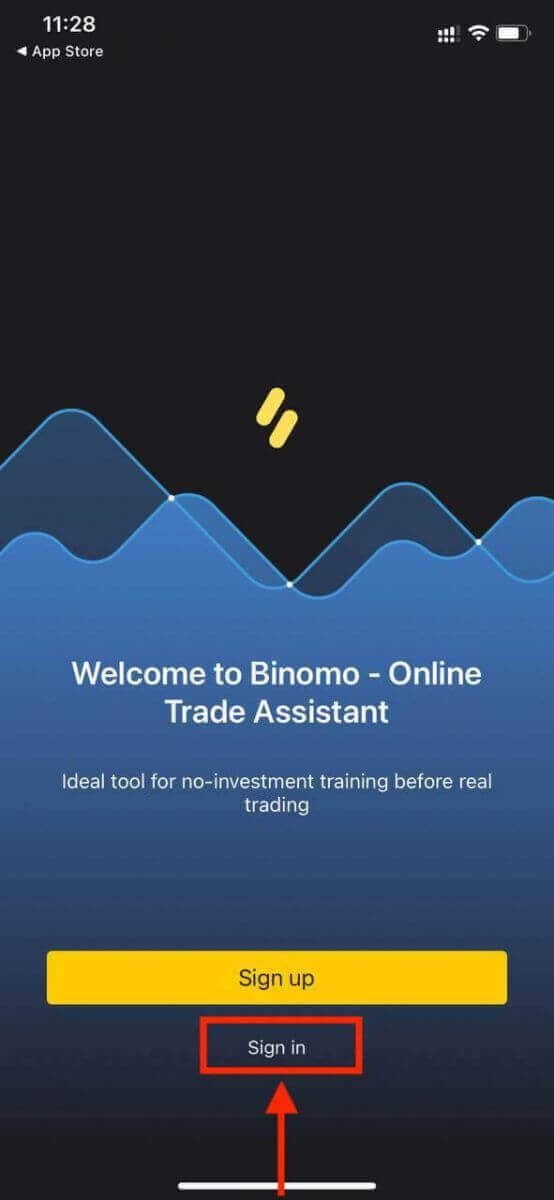 Giunsa ang Pag-sign Up ug Pag-login sa Account sa Binomo Trading