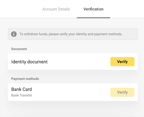 How to Verify Account on Binomo