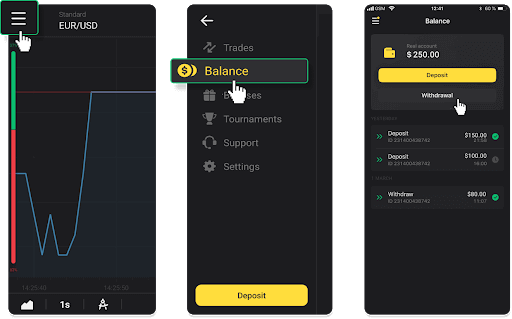 Jak wypłacić środki z Binomo do mojego portfela elektronicznego (Payfix, Webmoney WMZ, Tpaga, Perfect Money, ADV cash, PayTM, Globe Pay, AstroPay, Jeton Wallet)