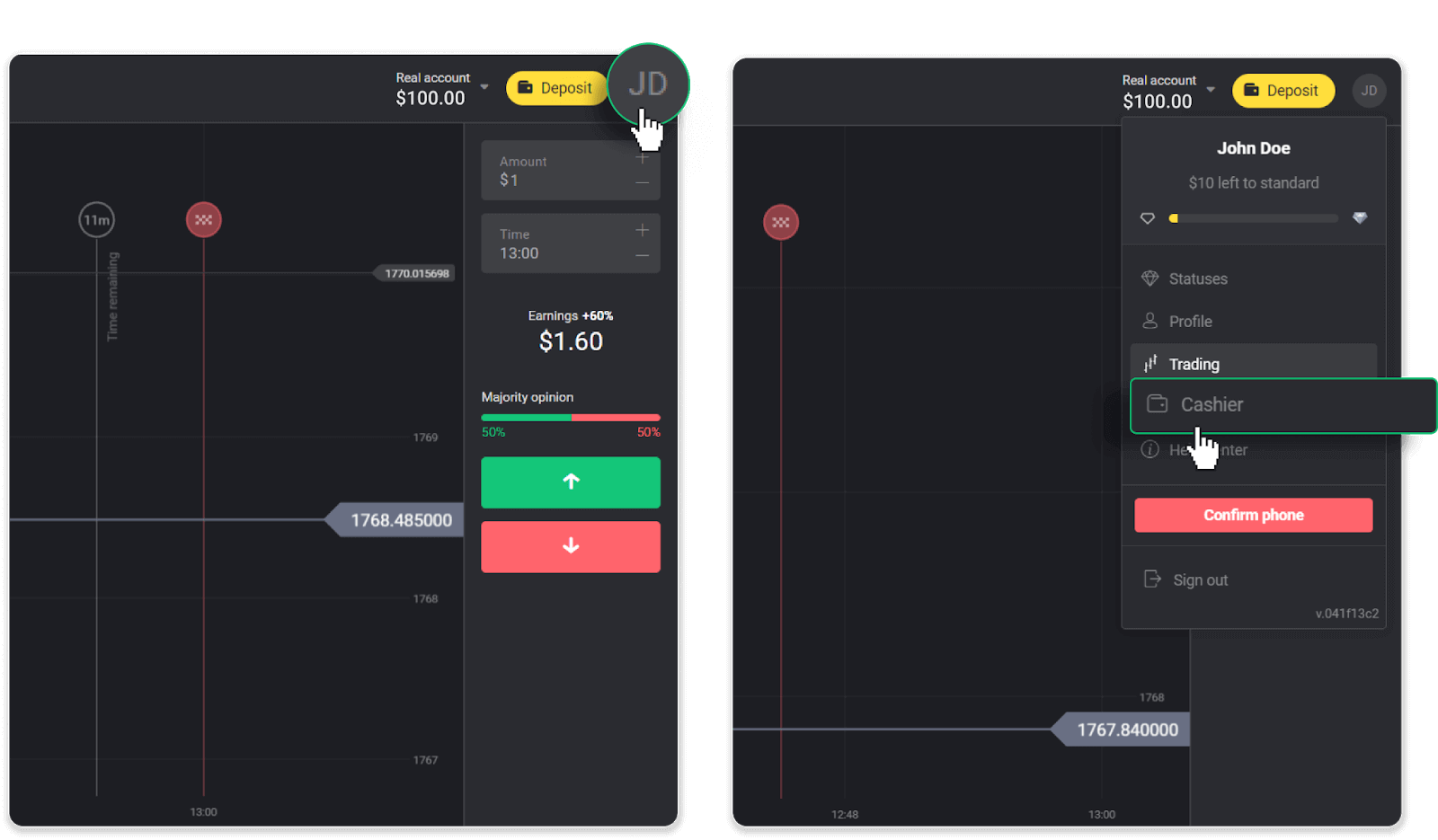 Jak wypłacić środki z Binomo do mojego portfela elektronicznego (Payfix, Webmoney WMZ, Tpaga, Perfect Money, ADV cash, PayTM, Globe Pay, AstroPay, Jeton Wallet)