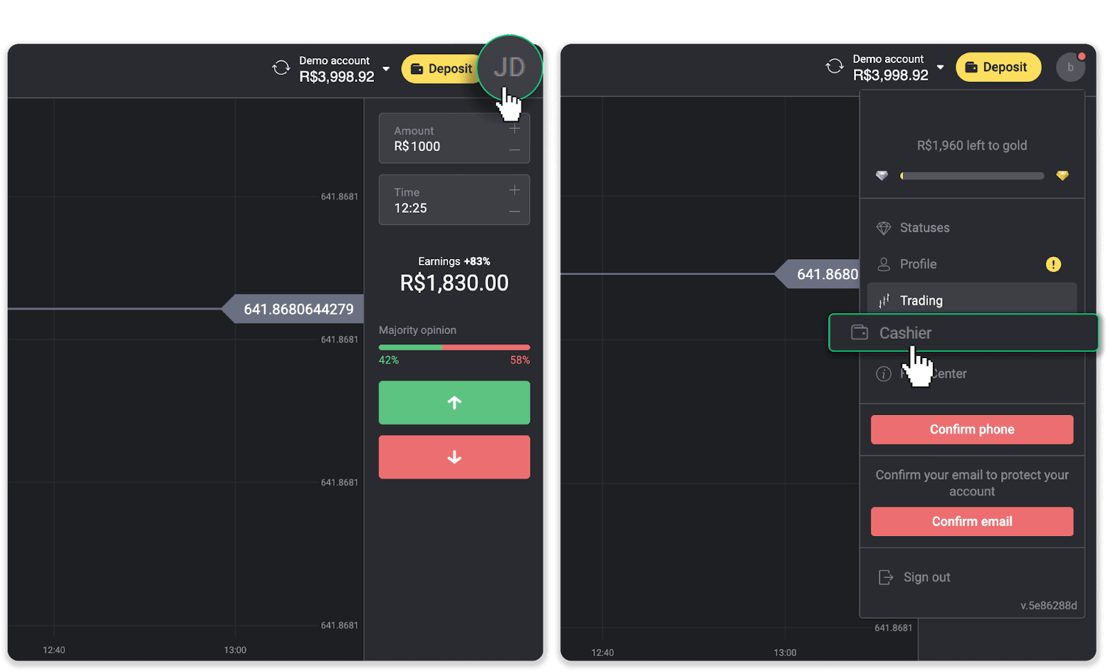 Kako povući sredstva sa Binomo na moj E-novčanik (Payfix, Webmoney WMZ, Tpaga, Perfect Money, ADV cash, PayTM, Globe Pay, AstroPay, Jeton Wallet)