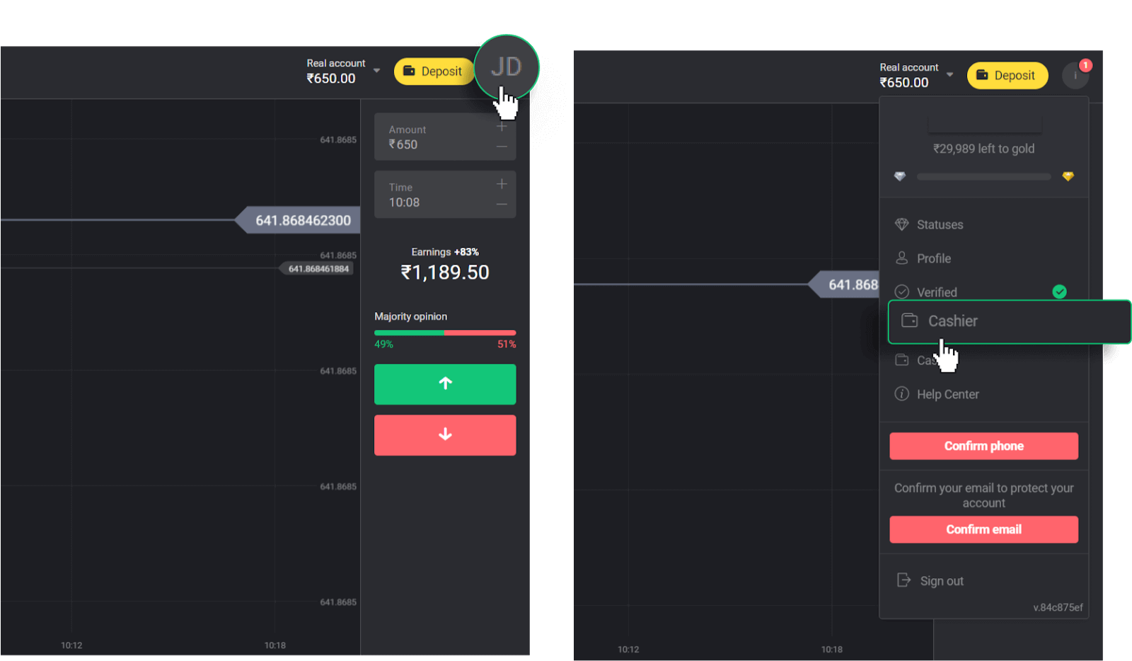 Kako povući sredstva sa Binomo na moj E-novčanik (Payfix, Webmoney WMZ, Tpaga, Perfect Money, ADV cash, PayTM, Globe Pay, AstroPay, Jeton Wallet)