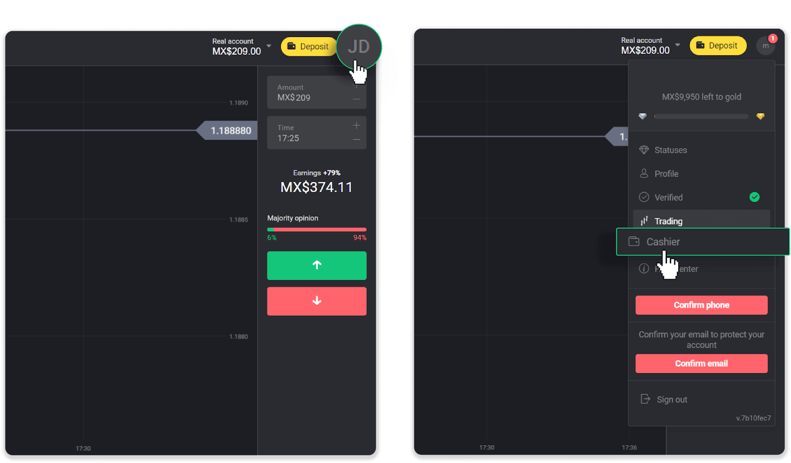 Kako povući sredstva sa Binomo na moj E-novčanik (Payfix, Webmoney WMZ, Tpaga, Perfect Money, ADV cash, PayTM, Globe Pay, AstroPay, Jeton Wallet)