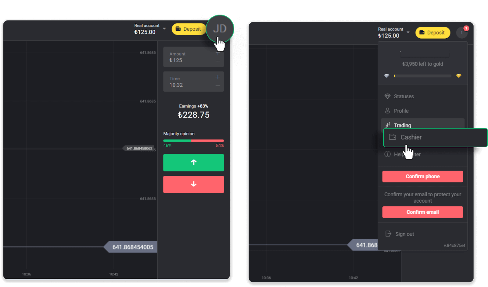 Kako povući sredstva sa Binomo na moj E-novčanik (Payfix, Webmoney WMZ, Tpaga, Perfect Money, ADV cash, PayTM, Globe Pay, AstroPay, Jeton Wallet)