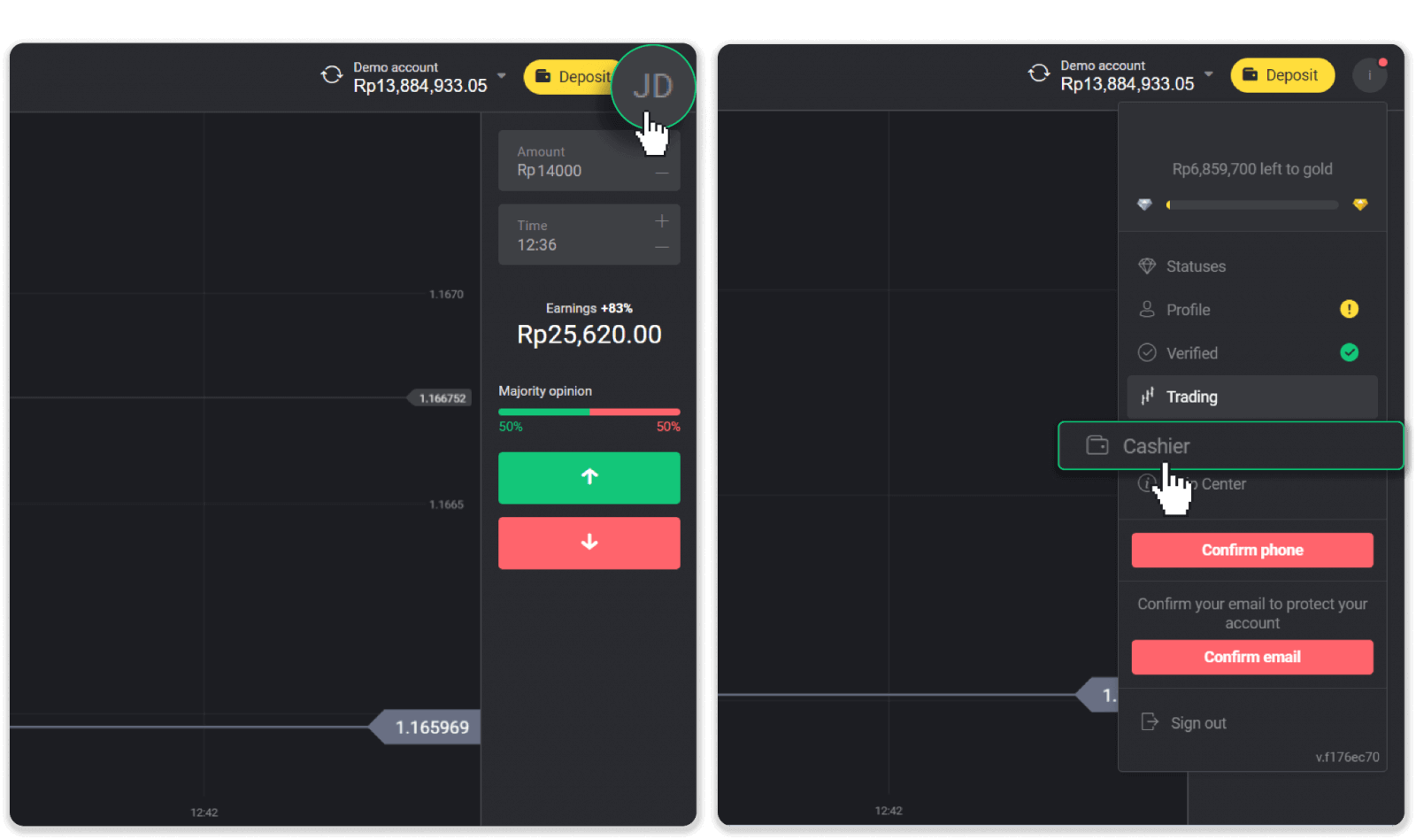 Binomo இல் எனது வங்கிக் கணக்கிற்கு (வங்கி பரிமாற்றம், இணைய வங்கியியல், IMPS வங்கி பரிமாற்றம், NEFT வங்கி பரிமாற்றம், இந்திய பரிவர்த்தனையாளர், நெட்பேங்கிங், மெய்நிகர் கணக்கு, CEPbank, PIX) நிதிகளை எடுப்பது எப்படி