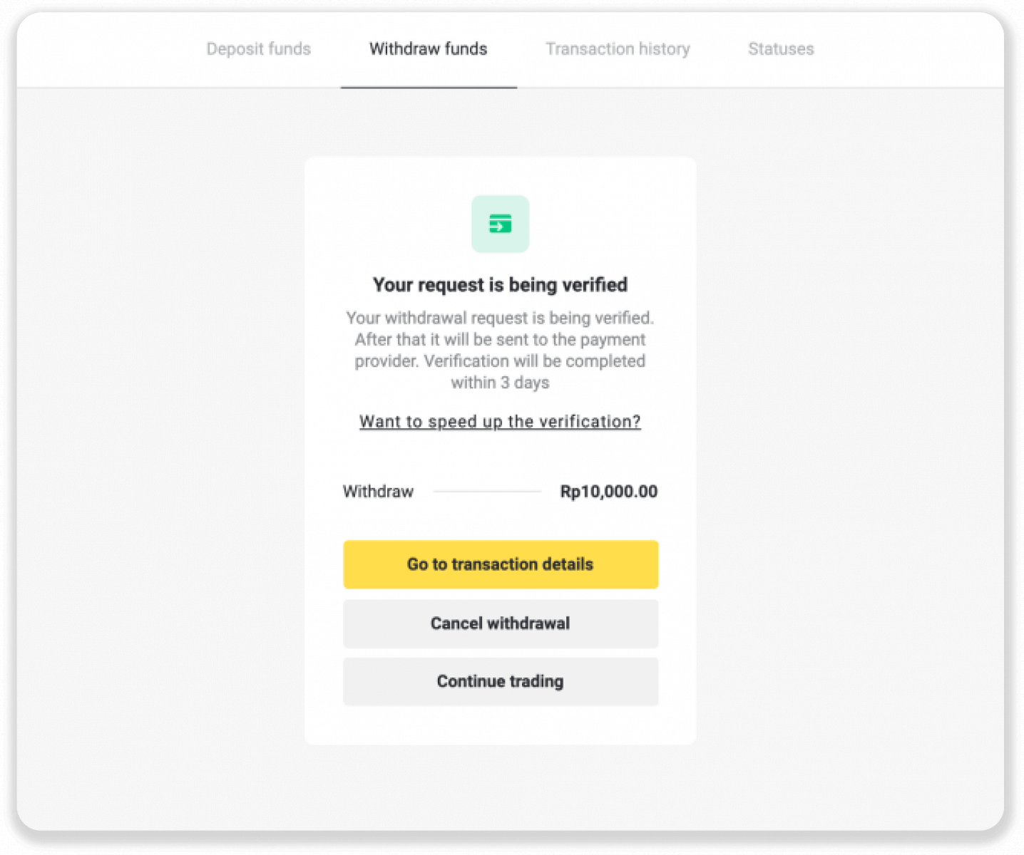 Binomo இல் எனது வங்கிக் கணக்கிற்கு (வங்கி பரிமாற்றம், இணைய வங்கியியல், IMPS வங்கி பரிமாற்றம், NEFT வங்கி பரிமாற்றம், இந்திய பரிவர்த்தனையாளர், நெட்பேங்கிங், மெய்நிகர் கணக்கு, CEPbank, PIX) நிதிகளை எடுப்பது எப்படி