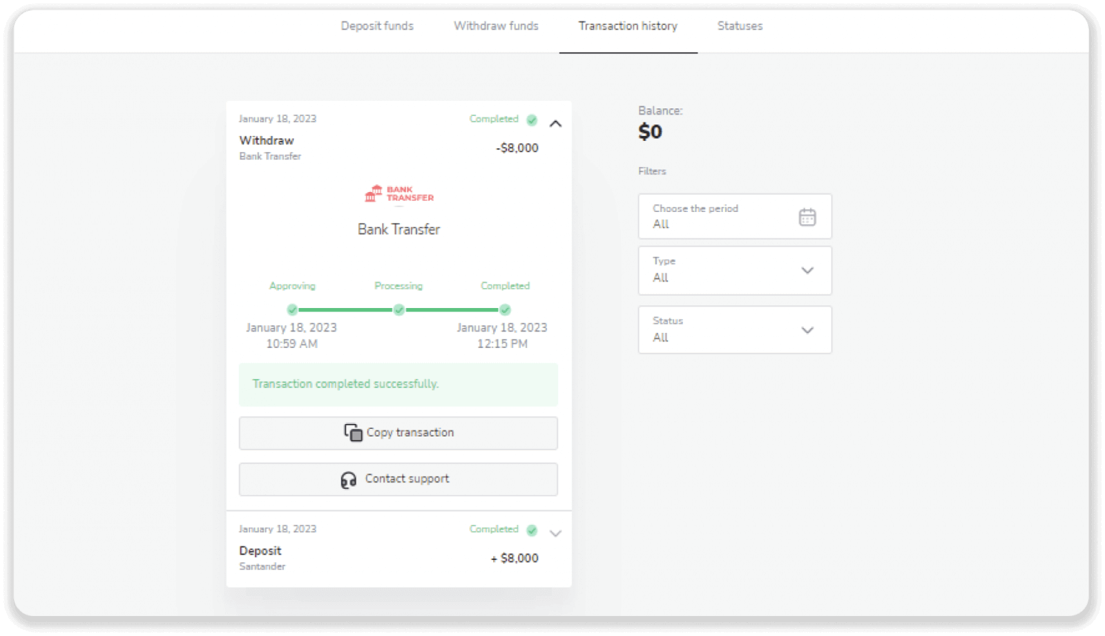 Binomo இல் எனது வங்கிக் கணக்கிற்கு (வங்கி பரிமாற்றம், இணைய வங்கியியல், IMPS வங்கி பரிமாற்றம், NEFT வங்கி பரிமாற்றம், இந்திய பரிவர்த்தனையாளர், நெட்பேங்கிங், மெய்நிகர் கணக்கு, CEPbank, PIX) நிதிகளை எடுப்பது எப்படி